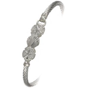 Ss 3.5mm Beachcomber Cable Bracelet W/ss Wraps 7.5 Inch - CBLS35BC75