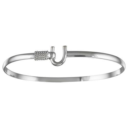 Caribbean Hook Bracelet - Sterling Silver 3mm 4.5 Inch