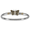 Ss 4mm Butterfly Black Bracelet W/14ky Wings And Wrap 6.5 Inch - TT4BFB65
