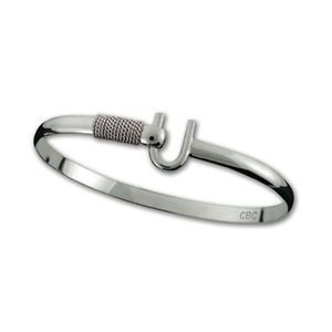 Caribbean Hook Bracelet - Sterling Silver 4mm 5 Inch
