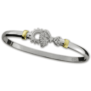 Ss 4mm Divi Divi Bracelet W/14ky Wrap 8.0 Inch - C4DD80