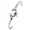 Ss 4mm Dolphin Heart Bracelet W/imi Opal & 14ky Heart 7.5 Inch - C4OPDOLHRT75