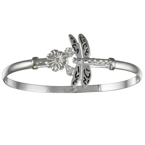 Ss 4mm Dragonfly Bracelet W/ss Wraps 7.0 Inch - S4DF70
