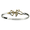 Ss 4mm Lizard Bracelet W/14ky Lizard And Wrap 8.0 Inch - C42CLIZ80