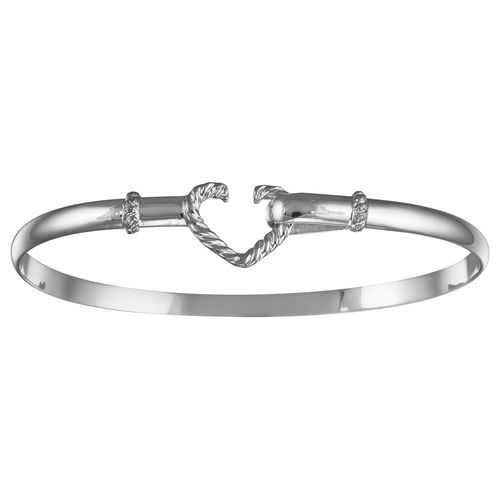 Ss 4mm Mariner's Heart W/ss Wraps 6.5 Inch - S4MHRT65