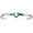 Ss 4mm Opal Heart Hook Bracelet W/imi Opal & Ss Wraps 7.0 Inch - S4OPHRT70