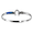 Ss 4mm Opal Inlay Hook Bracelet W/imi Opal & Ss Wraps 8.0 Inch - S4OINHK80