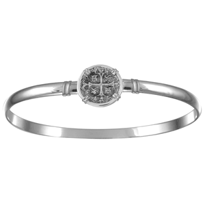 Ss 4mm Treasure Coin W/ss Prongs &wraps Bracelet 7.0 Inch - S4TC70