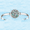 Ss 4mm Tree Of Life Larimar Bracelet W/ss Wraps 7.0 Inch - S4TLL70