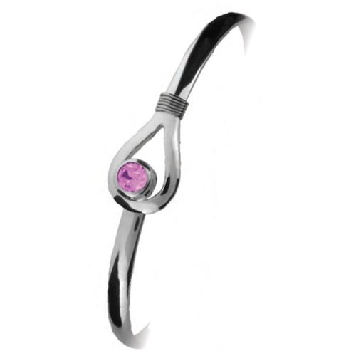 Ss 4mm Unity Imi October Birthstone Bracelet W/ss Wraps 7.0 Inch - S4UNYIMIOCT70