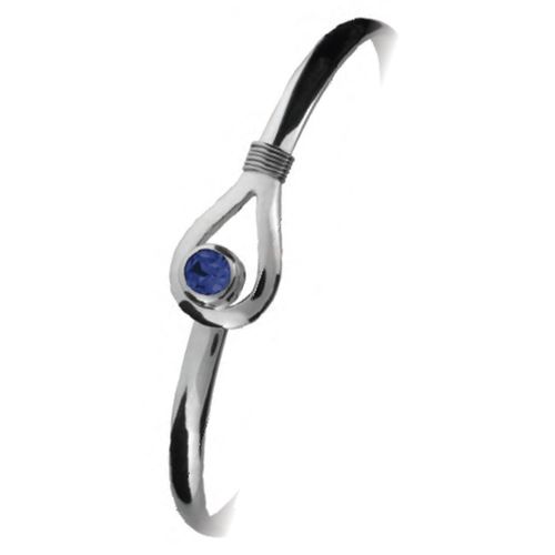 Ss 4mm Unity Imi Sept Birthstone Bracelet W/ss Wraps 7.0 Inch - S4UNYIMISEP70