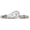 Ss 5mm Double Wave Bracelet W/ss Wraps & Diamonds 6.5 Inch - S5DWD65