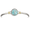 Ss 5mm Tree Of Life Larimar Cable Bracelet W/14ky Wraps 6.0 Inch - CBLC5TLL60