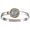 Ss 6mm Atocha Treasure Coin Bracelet W/14ky Frame, Prongs & Wrap 6.5 Inch - TC2CAT1C665