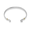 Ss 6mm Custom Clasp Collection Bracelet Rhodium Plated W/14ky Wraps 5.5 Inch - MCC655-R