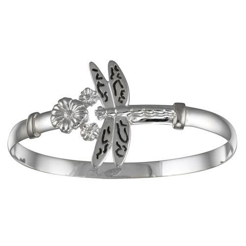 Ss 6mm Dragonfly Bracelet W/ss Wraps 6.5 Inch - S6DF65