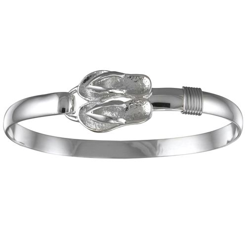 Ss 6mm Flip Flop Bracelet W/ss Wraps 7.0 Inch - S6FLIP70