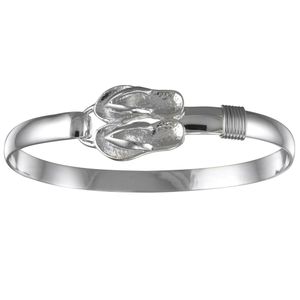 Ss 6mm Flip Flop Bracelet W/ss Wraps 7.0 Inch - S6FLIP70