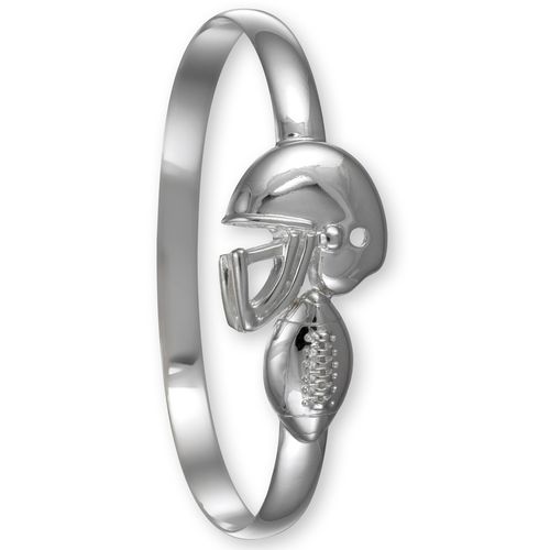 Ss 6mm Football Bracelet 6.5 Inch - S6FBALL65