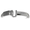 Ss 6mm Hammered Hook Bracelet With White Topaz 7.5 Inch - S6HAMT0275