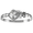 Ss 6mm Lobster Bracelet W/ss Wraps 8.0 Inch - S6LOB80