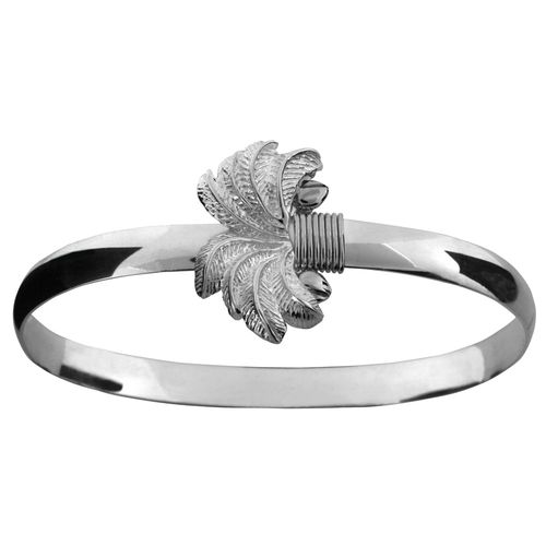 Ss 6mm Palm Bracelet W/ss Wraps 7.5 Inch - S6PALM75