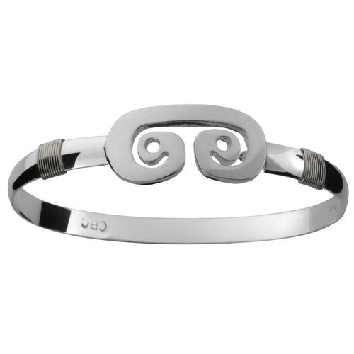 Ss 6mm Petroglyph Bracelet W/ss Wraps 7.0 Inch - S6PET70