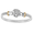 Ss 6mm Sand Dollar Mesh Bracelet W/14ky Wraps 7.0 Inch - C6MESD70