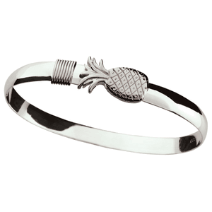 Ss 6mm Silver Pineapple Bracelet W/ss Wraps 7.0 Inch - S6PNA70