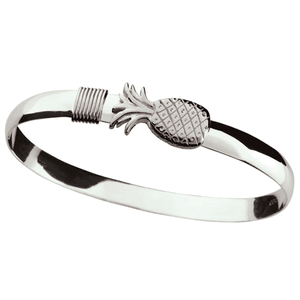 Ss 6mm Silver Pineapple Bracelet W/ss Wraps 7.5 Inch - S6PNA75