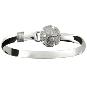 Ss 6mm Silver Sand Dollar Bracelet W/ss Wraps 7.0 Inch - S6SD70