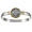 Ss 6mm Treasure Coin Bracelet W/14ky Frame, Prongs & Wrap 6.5 Inch - C62CTC65