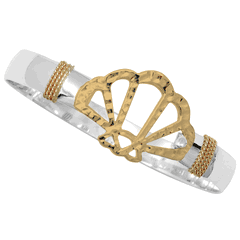 8mm Silhouette Shell Bracelet W/ Shell & Wraps