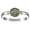 Ss 8mm Treasure Coin Bracelet W/14ky Frame, Prongs & Wraps 7.0 Inch - C82CTC70