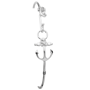 Ss Anchor Esprit Bracelet W/cbc Tag & Ss Wraps 7.0 Inch - S059ANC70