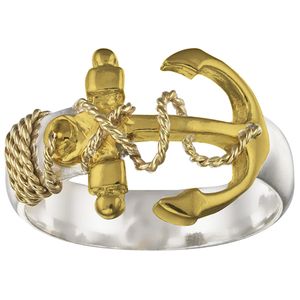 Ss Anchor Ring W/14ky Wraps & Head 7 - R2CANC70