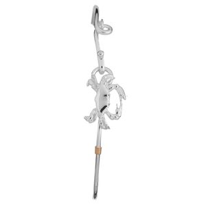Ss  Crab Esprit Bracelet W/cbc Tag & 14ky Wraps 7.5 Inch - C059CRAB75
