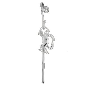 Ss  Crab Esprit Bracelet W/cbc Tag & Ss Wraps 7.0 Inch - S059CRAB70