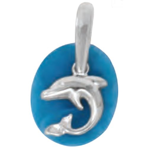 Ss Dolphin Charm For Larimar Tablet - CHSDOL