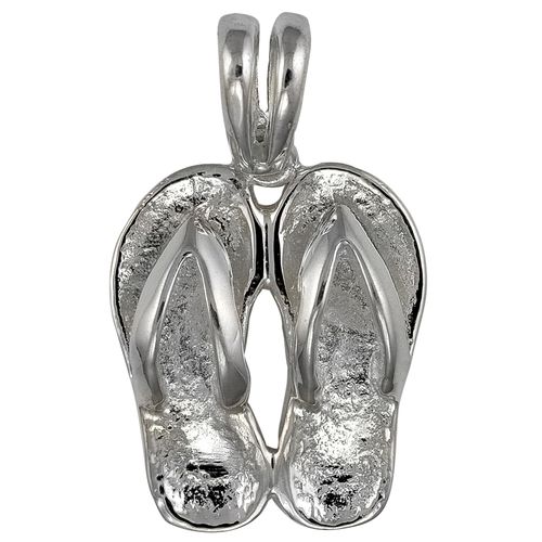 Ss Flip Flop Pendant Lg - PSFF