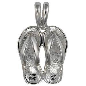 Ss Flip Flop Pendant Lg - PSFF