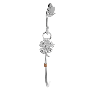 Ss  Hibiscus Esprit Bracelet W/cbc Tag And 14ky Wraps 7.0 Inch - C059HIB70
