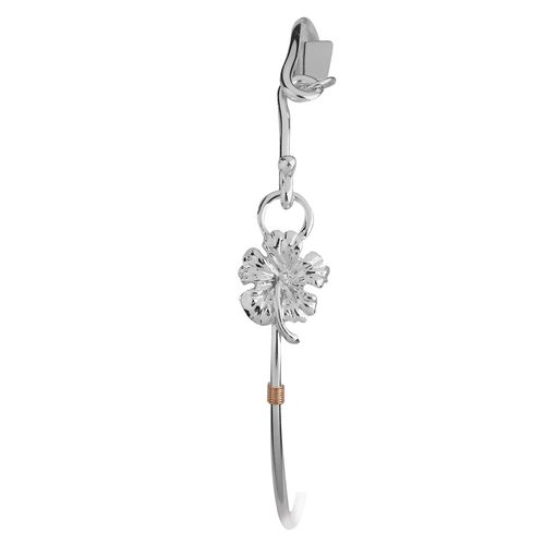 Ss  Hibiscus Esprit Bracelet W/cbc Tag And 14ky Wraps 7.0 Inch - C059HIB70
