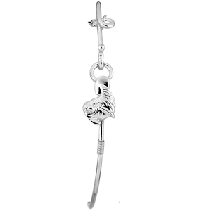 Ss Manatee Esprit Bracelet W/cbc Tag & Ss Wraps 7.0 Inch - S059MAN70