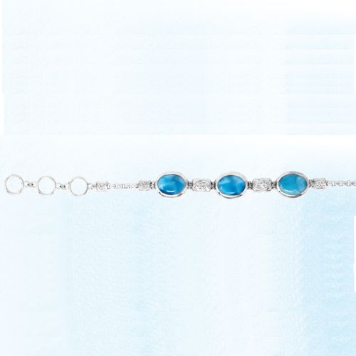 Ss Mar Azul Betania Larimar Bracelet - MAL139SB