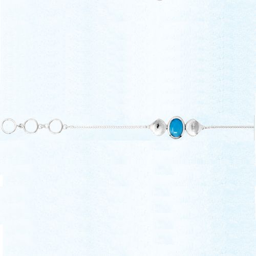 Ss Mar Azul Bracelet W/larimar & Blue Topaz - MAL124SB