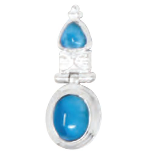 Ss Mar Azul Larimar Pendant - MAL125SP