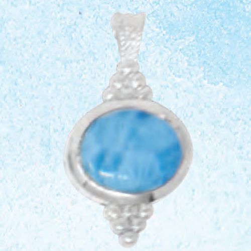 Ss Mar Azul Larimar Pendant - MAL127SP