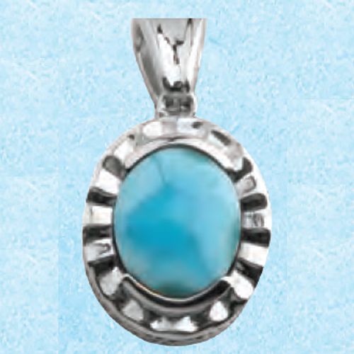Ss Mar Azul Larimar  Pendant - MAL134SP