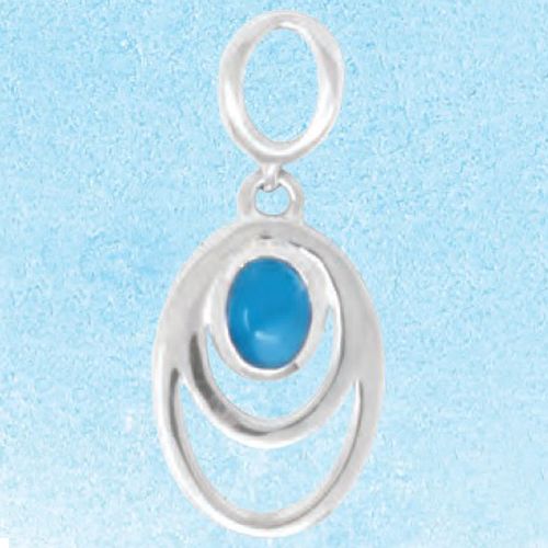 Ss Mar Azul Pendant W/larimar And Opal (at) - MAL140SP